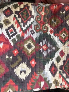 Seltene Grönland Wohnmöbel Queen Quilt Navajo indischer Ralph Lauren Stil  - Bild 1 von 11