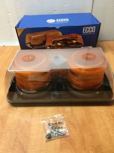 ECCO Amber Dome Rotator Mini Lightbar Model 5350 CA Alternating Strobe Light 15" - Picture 1 of 8