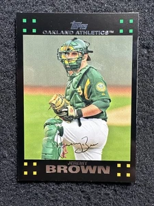Jeremy Brown #624 2007 Topps Baseball Menge Oakland Athletics - Bild 1 von 2