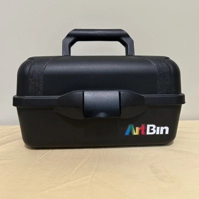  ARTBIN de Flambeau, 2 bandejas cubo de arte / caja de aparejos, negro, excelente  Foto 1 de 4