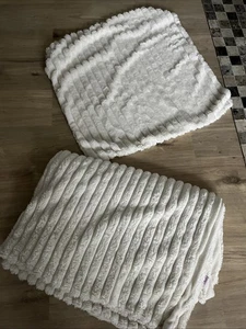 Mont CHALET Bettwäsche 135x200 Cord Optik Einzelbett Decke & Kissen - Bild 1 von 6