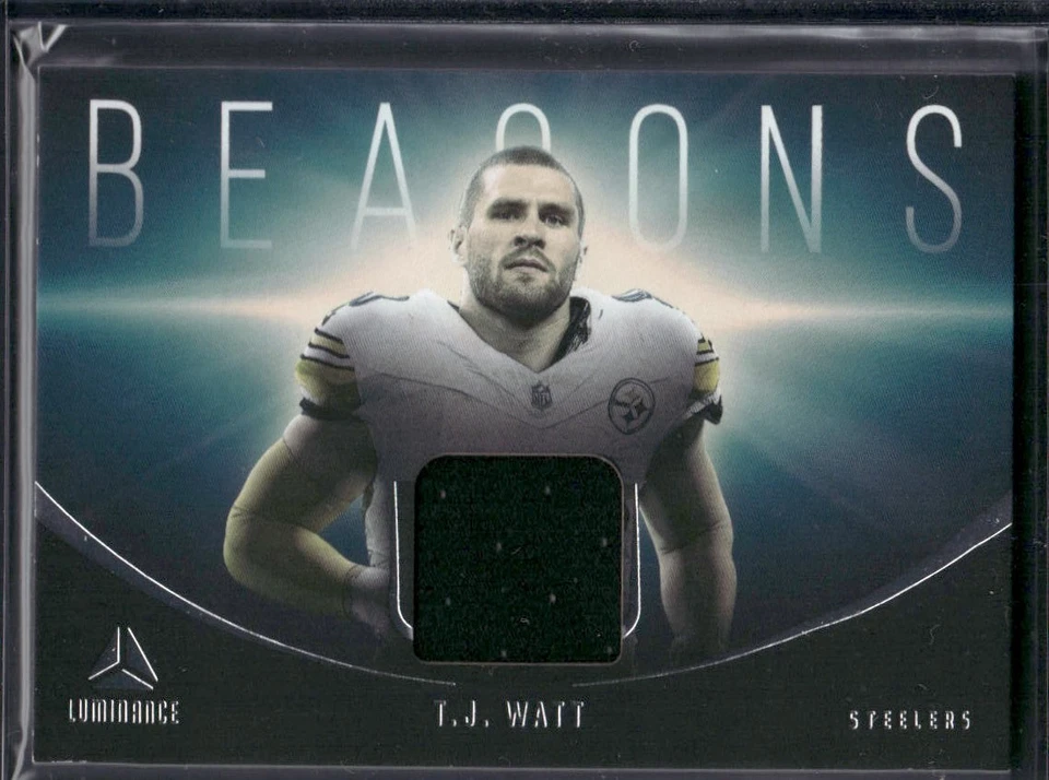2024 Panini Luminance - Beacons Relics T.J. Watt #BEA-TWT (MEM) - Image 1 of 2
