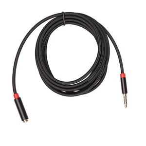 3.5mm Universal Mobile Phone PC Audio Male to Female Extension Woven Net Cable 5 - Imagen 1 de 8