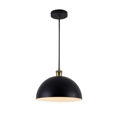 黑白吊坠灯,11.81 英寸,乡村和花园风格吊坠... — 第 1/4 张图片