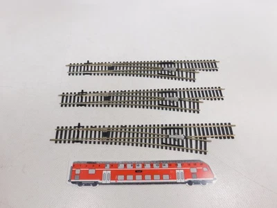 3X Roco H0 DC Right Slim Switch Neusilber Ns (4507) Very Good #EF366-0.5 - Image 1 of 3