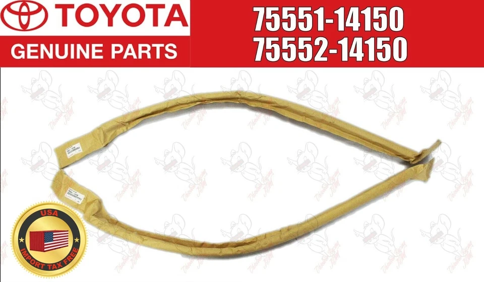 Juego de molduras negras con acabado lateral de goteo para techo Toyota JZA80 Supra genuino izquierdo y derecho Foto 1 de 4