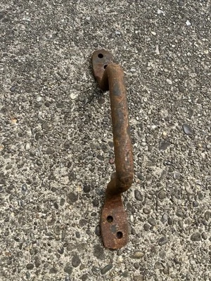 ВИНТАЖНАЯ ЖЕЛЕЗНАЯ ДВЕРНАЯ РУЧКА, СТАРАЯ АНТИКВАРНАЯ ФУРНИТУРА - Изображение 1 из 4