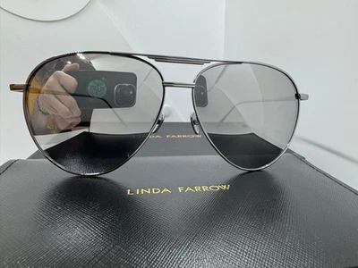 Linda Farrow LFL999C6SUN Aviator Sunglasses MRSP $835 NWB - Image 1 of 4