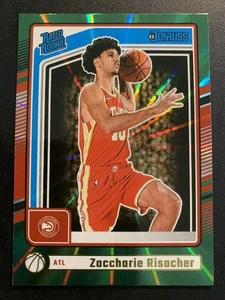 2024-25 Panini Donruss - Holo Green Laser #219 - Rookie - Zaccharie Risacher - Bild 1 von 3