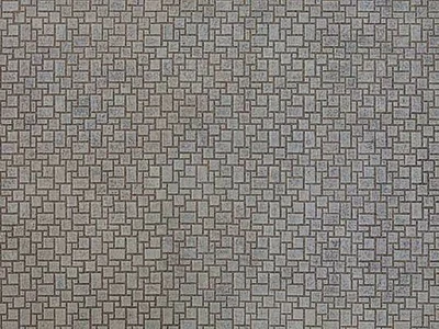 Noch 56722 HO Scale 3-D Printed Cardstock Texture Sheet -- Modern Stone Paving - Image 1 of 4