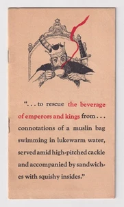 Vintage 1937 tea advertising BOOKLET 'Plant of Heaven' Schapira Coffee Company - Picture 1 of 3