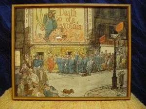 G504/ alter Druck "Death of a Captain" - Bild 1 von 1