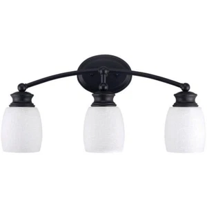 (1)-Home Impressions Palms 3-Bulb Oil Rubbed Bronze Vanity Light.IVL257A03ORB - Picture 1 of 1