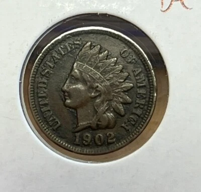 1902-P Philadelphia Indian Head Cent IHC 1C XF Extra Fine Details #J473 - Image 1 of 2
