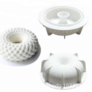 Silicone Basket Weave Bubbles Round Ring Bunt Cake Mould Crafts - Picture 1 of 1