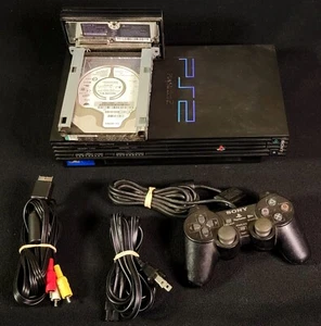 Sony PlayStation 2 SCPH-39010 PS2 Console w Original Sony HDD SCPH-20401 + Extra - Picture 1 of 8