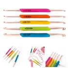 Complete Set of Double Headed Aluminum Crochet Hooks with Silicone Grip