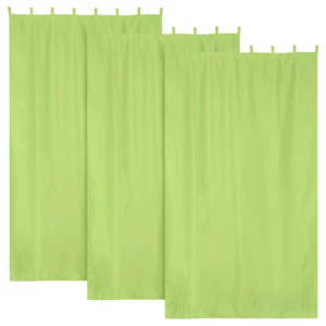 54"x108" Outdoor Privacy Curtain Panel Tab Top UV30+ Patio Porch Pergola 3 Piece - Picture 1 of 8