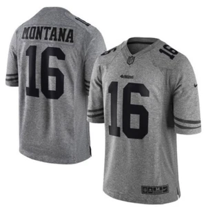 NIKE Limited Men's Joe Montana Gray Jersey San Francisco 49er - MEN XL - Picture 1 of 1