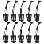  10 Pcs Strap Management Tool Band Clamps Backpack Buckles Elastic Rope