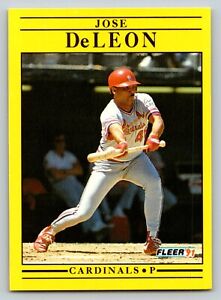 1991 Fleer #631 Jose DeLeon St. Louis Cardinals