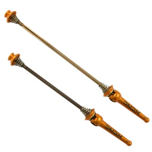 KCNC Grooving QR MTB Titanium Axle Hub Skewer , Gold - Picture 1 of 3