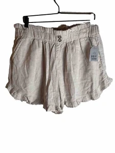 Pantalones cortos Time and Tru talla grande (12-14) beige nuevos con etiquetas - Imagen 1 de 5