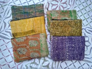 Kantha Geldbörse Tasche Banjara handgefertigt Banjara 20 Stück Großhandel Posten - Bild 1 von 2