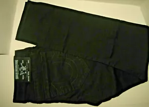 NEU True Religion Marken Jeans 30 x 34 Geno schwarz Slim Straight Leg Lowrise Denim - Bild 1 von 5