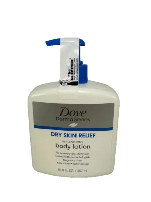 Dove DermaSeries Dry Skin Relief Replenishing Body Lotion LARGE Pump 15.8 Oz New - Image 1 of 2