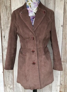 Women’s Suede Jacket 4P Norm Thompson Catalog Brown lined - Picture 1 of 12