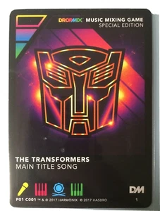 DropMix - Transformers Promo Card - NEW Main Title Song - FREE SHIP - Picture 1 of 1