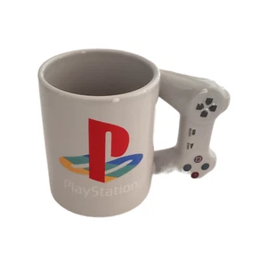 Sony Playstation Retro Controller Handle Ceramic 16 Oz Coffee/Tea Mug Cup Gray - Picture 1 of 10