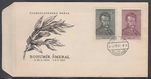 Tschechoslowakei Scott 477-8 FDC - Josef Hybes - Bild 1 von 1