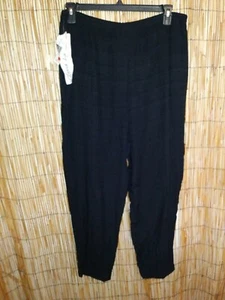 Gloria Lance Studio Black Casual Elastic Waist Pants Women's Plus Size 2X - Picture 1 of 9