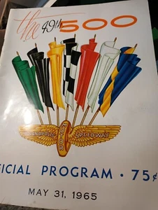 5-31-65 Indianapolis Motor Speedway The 49th Race INDY 500 Mile Official Program - Picture 1 of 14