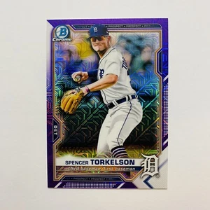Refractores mojo púrpura Bowman Chrome Spencer Torkelson 2021/250 #BCP-187 - Imagen 1 de 3
