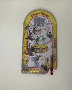 Curious George Game Pin Ball Table Top Hand Held Schylling 2012 - Picture 1 of 3