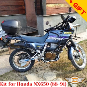 For Honda NX 650 Dominator Luggage rack system NX650 Crash bars Kit 88-91, Gift - Picture 1 of 12