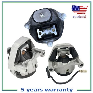 Set 3Pcs Front L & R Engine & Trans Mount For 2012-2018 Audi A6 2.0L FWD - Picture 1 of 9
