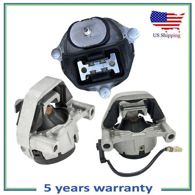 Juego de 3 piezas de montaje delantero de motor L & R y transmisión para Audi A6 2012-2018 2,0 L tracción delantera Foto 1 de 4