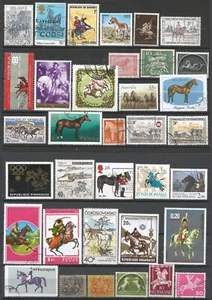 Lot 45 stamps with horses - Picture 1 of 2