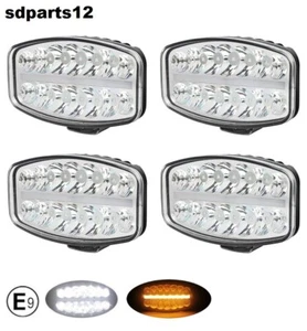 4x additional headlight with roof position bumper jumbo LED headlight 24.5cm for DAF - Picture 1 of 14
