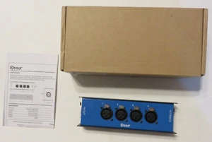 4 Channel 3 Pin XLR Female Adapter (ETOUR) NEW in Open Box!!! - Picture 1 of 4
