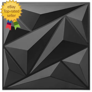 33 Pack 3D Wall Panel Diamond for Interior Wall Décor, PVC Flower Textured Wall - Picture 1 of 12