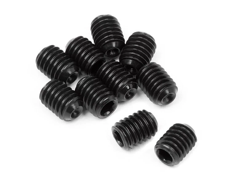SET / GRUB SCREWS M3 x 3mm BLACK (1.5MM HEX , 10 pcs), Ref. Z700