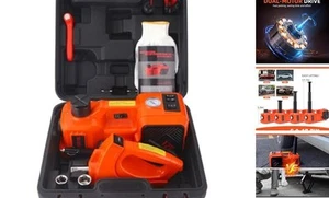 Electric Car Jack Set 5 Ton Hydraulic Jack Car Lift Floor Jack with orange - Picture 1 of 7