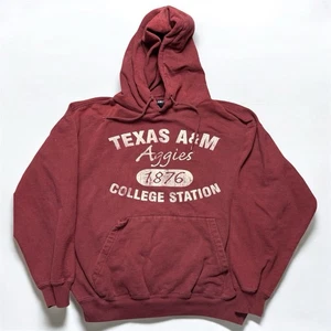 Sudadera con Capucha Y2K Texas A&M Aggies Granate Colegial Outfitters Ropa de Calle De Colección - Imagen 1 de 5