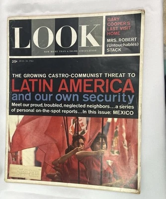 Look Magazine July 1961 LATIN AMERICA And Our Own Security Castro Robert Stack - Image 1 of 4