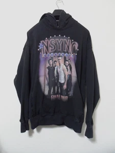 1989 Studio Men's Black Nsync Final Tour Hoodie Medium - Picture 1 of 9